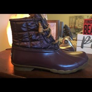 Saltwater Waterproof Shiny Quilted Boot